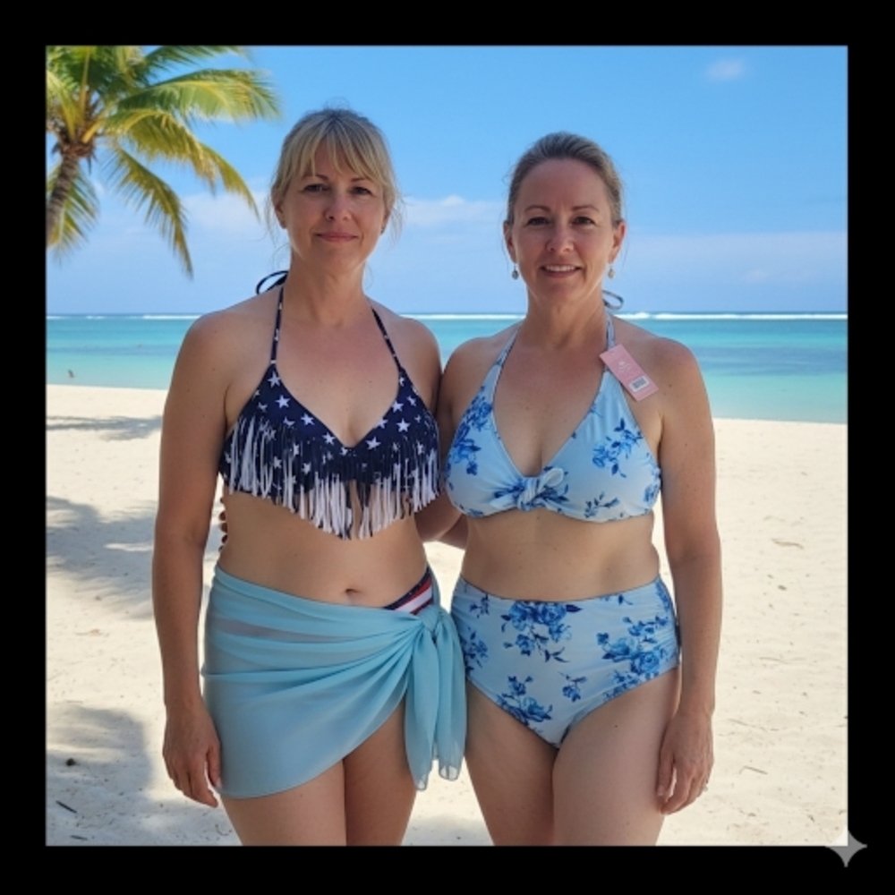 2 NWT👙CUPSHE&H&M⛱Bikinis Size L🌊🏖